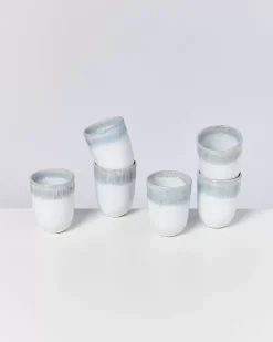 Motel a Miio Alcachofra 6Er Set Becher Gros Graublau| 6 Teilige Sets