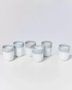 Motel a Miio Alcachofra 6Er Set Becher Gros Graublau| 6 Teilige Sets