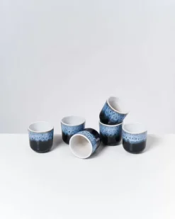 Motel a Miio Alcachofra 6Er Set Becher Klein Schwarz| 6 Teilige Sets