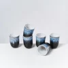 Motel a Miio Alcachofra 6Er Set Becher Gros Schwarz| 6 Teilige Sets