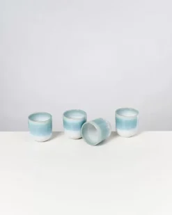 Motel a Miio Alcachofra 4Er Set Becher Klein Grunblau| Tassen & Becher