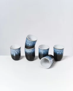 Motel a Miio Alcachofra 6Er Set Becher Gros Schwarz| Tassen & Becher Sets