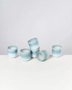 Motel a Miio Alcachofra 6Er Set Becher Klein Grunblau| Tassen & Becher