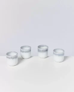 Motel a Miio Alcachofra 4Er Set Becher Klein Graublau| 4 Teilige Sets