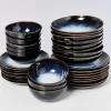 Motel a Miio Alcachofra Schwarz - 32 Teiliges Set| Geschirr Sets