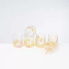 Motel a Miio Alegria 6Er Set Glas Klein Big Drops Rosa Gelb| Gläser
