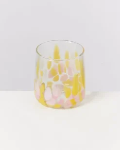 Motel a Miio Alegria 6Er Set Glas Klein Big Drops Rosa Gelb| Gläser