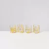 Motel a Miio Alegria 4Er Set Glas Klein Big Drops Rosa Gelb| Gläser