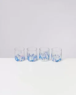 Motel a Miio Alegria 4Er Set Glas Klein Big Drops Blau| Gläser
