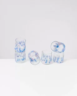 Motel a Miio Alegria 6Er Set Glas Klein Big Drops Blau| Gläser