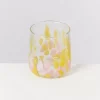 Motel a Miio Alegria Glas Klein Big Drops Rosa Gelb| Gläser