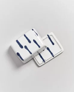 Motel a Miio Alojamento Butterdose Weis Blau| Butterdosen