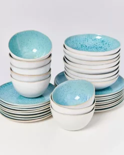 Motel a Miio Areia Aqua - 32 Teiliges Set| Geschirr Sets