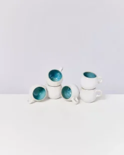 Motel a Miio Areia 6Er Set Espressotasse Aqua| Tassen & Becher