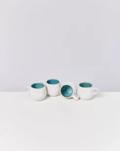 Motel a Miio Areia 4Er Set Espressotasse Aqua| Tassen & Becher Sets