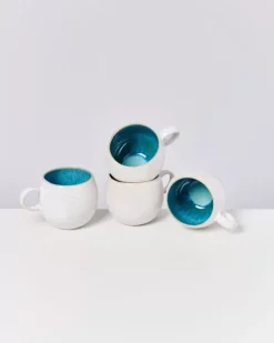 Motel a Miio Areia 4Er Set Tasse Gros Aqua| Tassen & Becher Sets