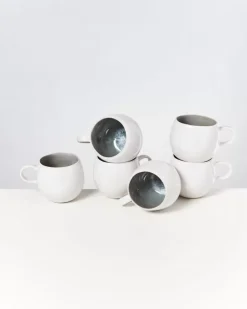 Motel a Miio Areia 6Er Set Tasse Gros Grau| 6 Teilige Sets