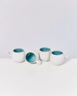 Motel a Miio Areia 4Er Set Tasse Klein Aqua| Tassen & Becher Sets
