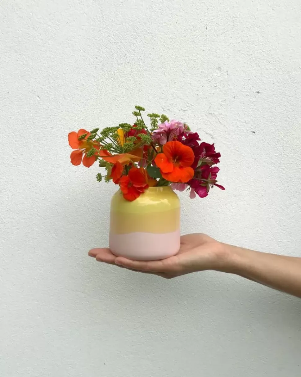 Motel a Miio Bebe Vase Gelb Rose| Vasen