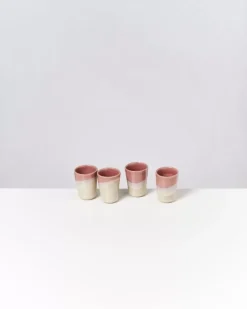 Motel a Miio Bica 4Er Set Espressobecher Pink Cream| Tassen & Becher