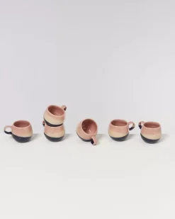 Motel a Miio Bica Espressotasse Pink Navy Cream| Espressotassen