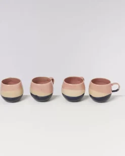 Motel a Miio Bica Tasse Gros Pink Navy Cream| Tassen & Becher