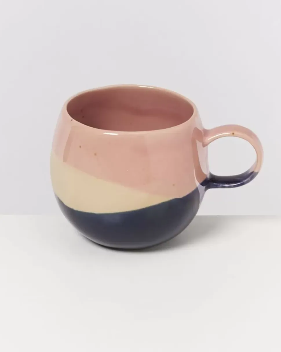 Motel a Miio Bica Tasse Gros Pink Navy Cream| Große Tassen
