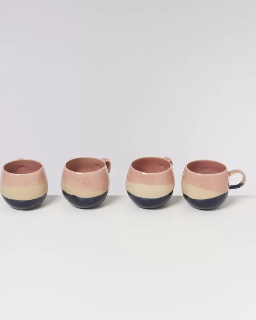 Motel a Miio Bica Tasse Gros Pink Navy Cream| Große Tassen