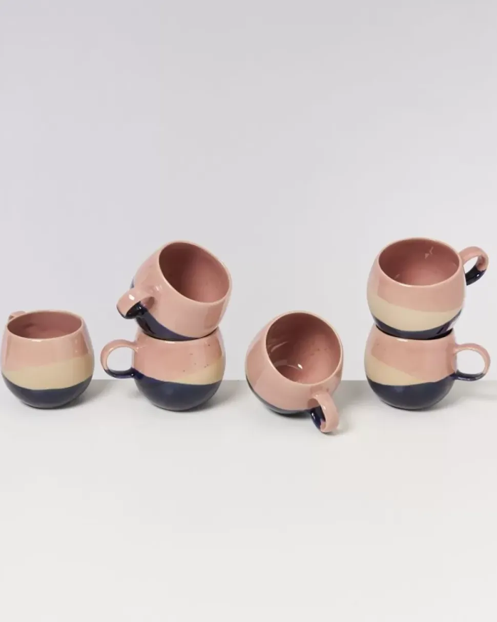 Motel a Miio Bica Tasse Gros Pink Navy Cream| Große Tassen