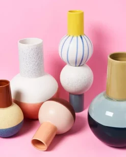 Motel a Miio Bola Vase L Grun Mint Navy| Vasen