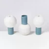 Motel a Miio Bola Vase M Graublau Gesprenkelt| Vasen