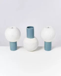 Motel a Miio Bola Vase M Graublau Gesprenkelt| Bola M