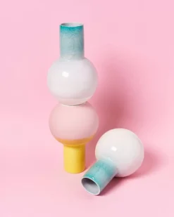 Motel a Miio Bola Vase M Grun Rosa Gesprenkelt| Bola M