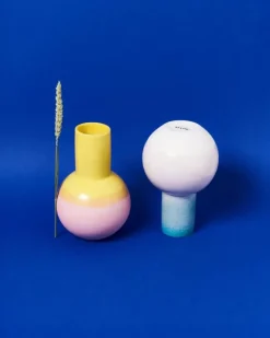 Motel a Miio Bola Vase M Grun Rosa Gesprenkelt| Bola M