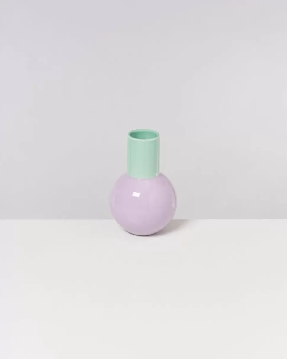 Motel a Miio Bola Vase M Pastell Mint Lila| Vasen