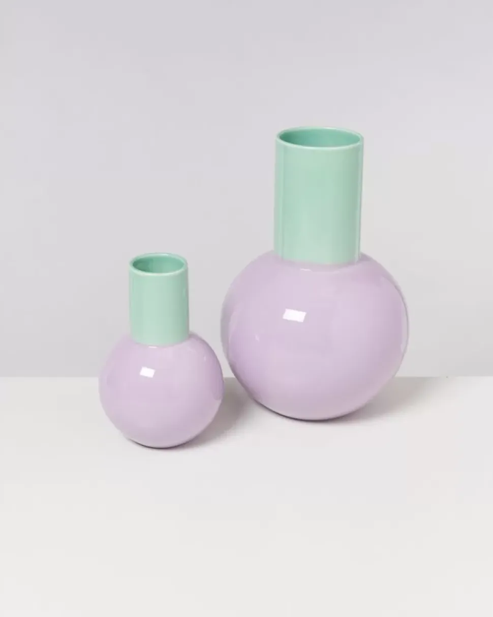 Motel a Miio Bola Vase M Pastell Mint Lila| Vasen