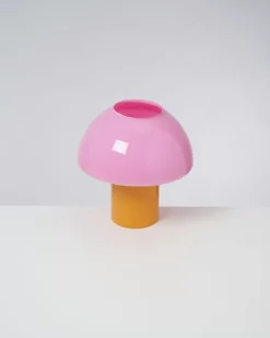 Motel a Miio Cogumelo Glaslampe Rosa Gelb| Lampen