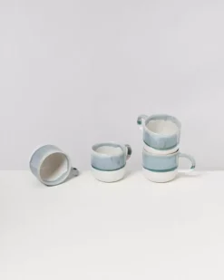 Motel a Miio Coimbra 4Er Set Tasse Gros Graublau| Tassen & Becher Sets