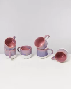 Motel a Miio Coimbra 6Er Set Tasse Gros Lila Rosa| Tassen & Becher Sets