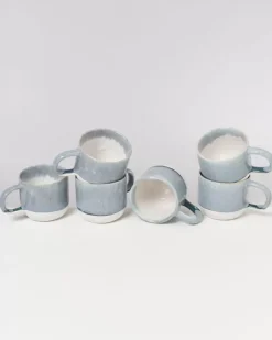 Motel a Miio Coimbra 6Er Set Teetasse Graublau| Tassen & Becher Sets
