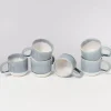 Motel a Miio Coimbra 6Er Set Teetasse Graublau| 6 Teilige Sets