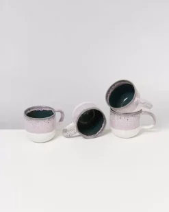 Motel a Miio Coimbra 4Er Set Teetasse Rosa Grun| 4 Teilige Sets