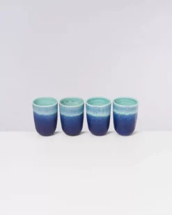 Motel a Miio Copa Alto 4Er Set Becher Gros Turkis| Tassen & Becher Sets