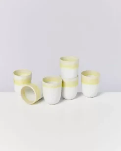 Motel a Miio Copa Alto 6Er Set Becher Gros Gelb| Tassen & Becher