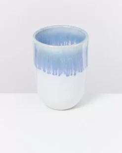 Motel a Miio Copa Alto 6Er Set Becher Gros Blau Weis| 6 Teilige Sets