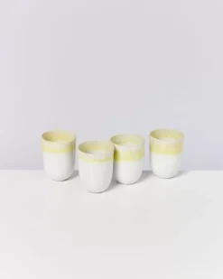 Motel a Miio Copa Alto 4Er Set Becher Gros Gelb| Tassen & Becher