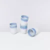 Motel a Miio Copa Alto 4Er Set Becher Gros Blau Weis| Tassen & Becher
