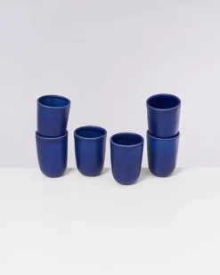 Motel a Miio Copa Alto 6Er Set Becher Gros Dunkelblau| Tassen & Becher