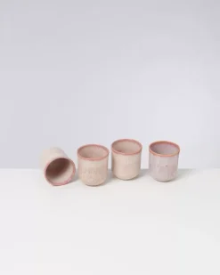 Motel a Miio Copa Alto 4Er Set Becher Klein Rosa| Tassen & Becher Sets
