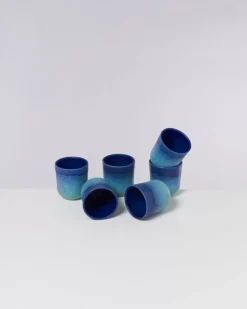 Motel a Miio Copa Alto 6Er Set Becher Klein Blau Turkis| 6 Teilige Sets